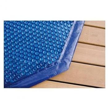 Bâche à bulles octogonale ovale Ubbink – 490 × 355 cm, protection piscine