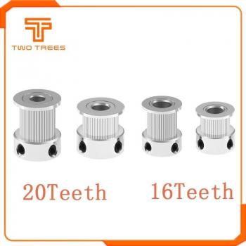 Polea de Aluminio GT2 5 Unidades 16 Dientes