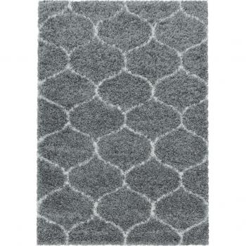 Tapis moelleux scandinave 140x200 gris crème