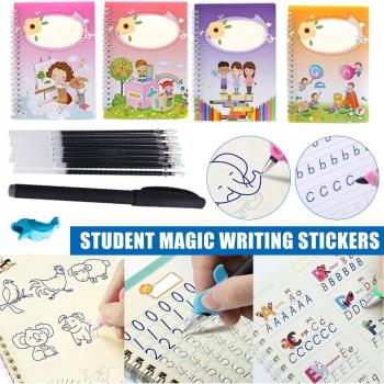 Libro de caligrafía para niños con efecto mágico