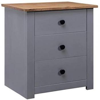 VidaXL Grey Nightstand