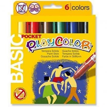 Playcolor Basic Solid Paint Stick Set, 6 Pieces