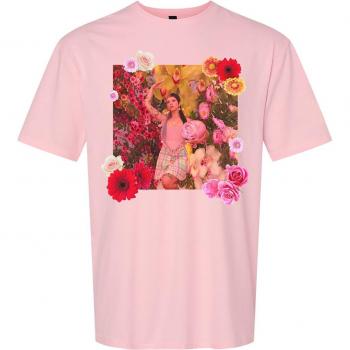 Tee Shirt Masculin Martinez – Fleurs de Printemps – Rose Doux – Largeur L-XXL