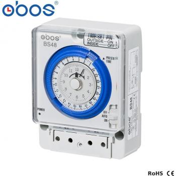 Temporizador de carril DIN con memoria de fallo de energía, 100-240V, 96 encendidos/apagados, 15 min
