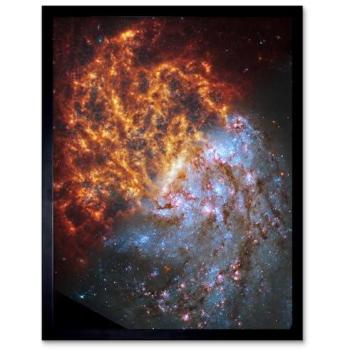 NASA Hubble & James Webb NGC 1087 Spiral Galaxy Frame