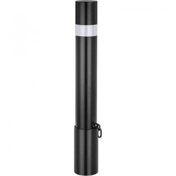 BlackBolt Steel Bollard with Pull‑Out Base 110×1000 mm