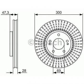 BOSCH Disco freno HYUNDAI,KIA 0 986 479 C51