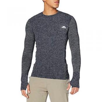 Schnelltrocknendes Herren Longsleeve „Black Marl“