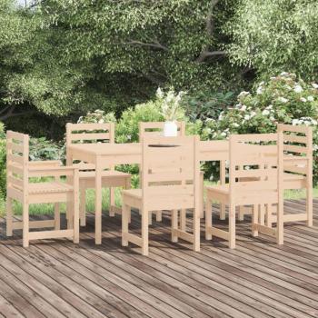 Set de Jardín Prolenta 7 piezas – Mesa y sillas de madera