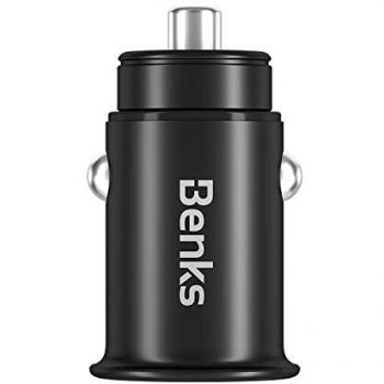BENKS Fahrzeug‑Auto‑Lader 4,8 A Dual Port – Ideal für Samsung & Huawei Modelle