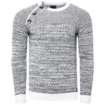 Herren Pullover mit Knopfdetails von Rusty Neal, Grau, L