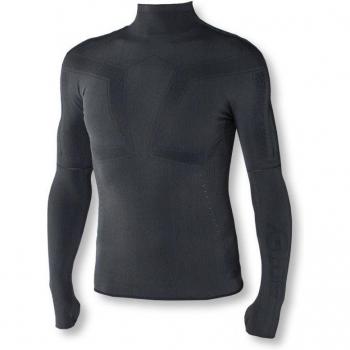 Biotex Long Sleeve Thermal Base Layer Top, Black, Size XS/M
