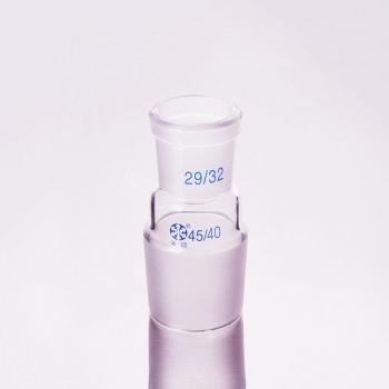Borosilicate Glass Connector, Female 29/32 to Male 45/40, Reducing Adapter