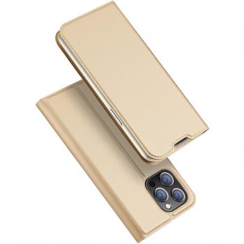 Cover Flip DUX DUCIS (Skin Pro) – Ouro, iPhone 14 Pro