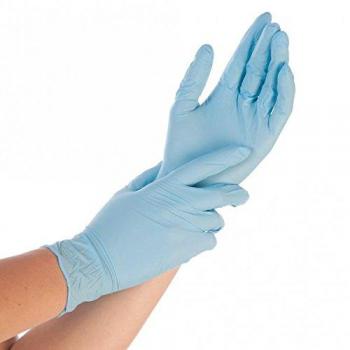 HygoStar Nitril-Handschuhe Safe Premium – 10 Packung, puderfrei, XL (24 cm), blau, VE