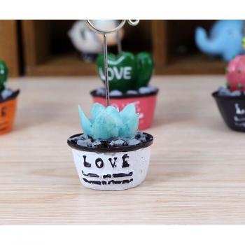 Plante en pot porte-carte en résine