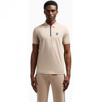 Dunkelblaues EA7 Poloshirt Regular Fit