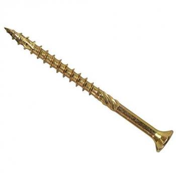 Forgefix FORFFP5100YT FFP5100YT ForgeFast Pozi Compatible Elite Performance Wood Screw ZY 5.0 x 100mm Tub 300 Silver