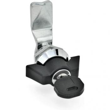 Serratura Ganter Gn 115 SCK 10, Cilindro Nero Opaco con Chiave