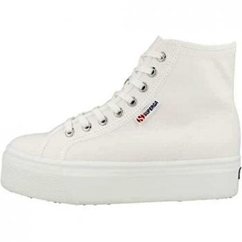 Scarpe Superga Hi Top bianche da donna