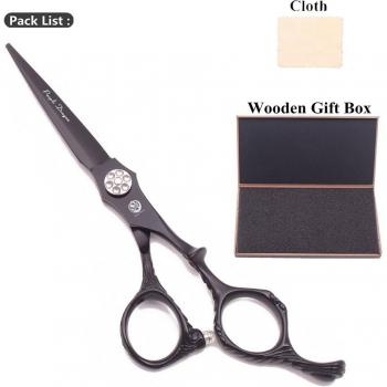 Ciseaux de coiffure Purple Dragon 6.0, 440C, noirs