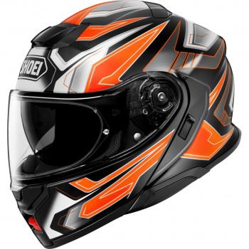 Shoei Casco Neotec 3 Anthem TC‑8 Color Nero, Grigio, Arancione S