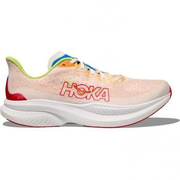 Scarpe da Running Hoka Mach 6 Uomo Bianco/Rosso Taglia EU 46