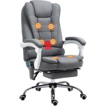 Heated Massage Executive Recliner Chair with 6 Vibration Points