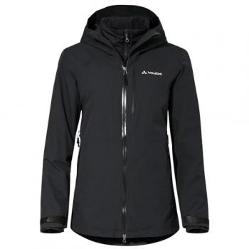 Giacca Vaude Elope II Nera 3‑in‑1 Donna