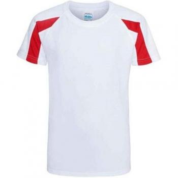 Cooles Kids-T-Shirt mit Feuerwehr-Rot‑Schwarz‑Design – 9‑11 Jahre, wasserabweisend