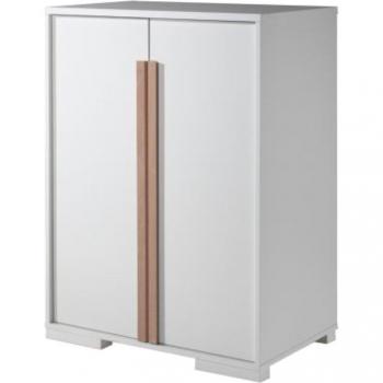 Armoire à vêtements enfant Vipack London 2 portes blanche