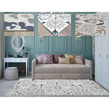 Alfombra Vinilo Diseño Hidráulico Alhambra 02 Beige
