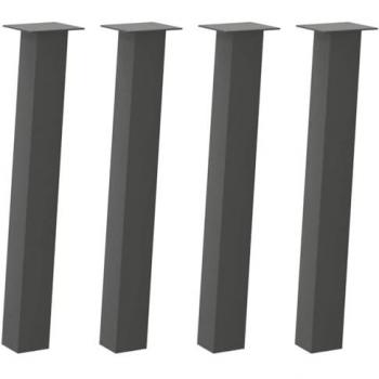 Pieds de Table Basse VidaXL 4x Anthracite 72 cm Acier