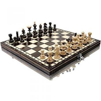 Elegant Pearl Chess Ensemble – 13.8‑in European Style