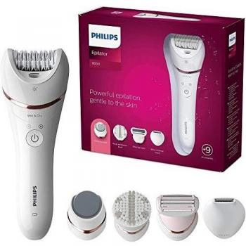 Philips Series 8000 BRE740/11 Wet & Dry Epilator +9 Accessories Brand New Sealed