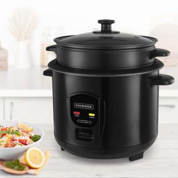 Cuiseur A Riz De 1,8l Avec Panier Vapeur Japan X Black Series De Kitchencook