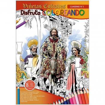 Disfruta coloreando viñetas cofrades 3.