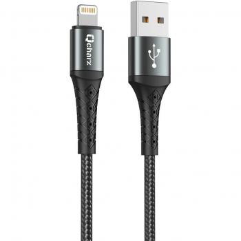 Cable Qcharx Lyon USB a Lightning de alta velocidad y resistencia