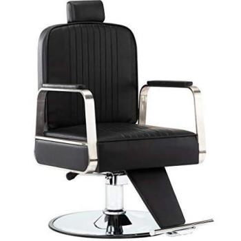 Professioneller Friseurstuhl vidaXL – Schwarz, Kunstleder, ergonomisch