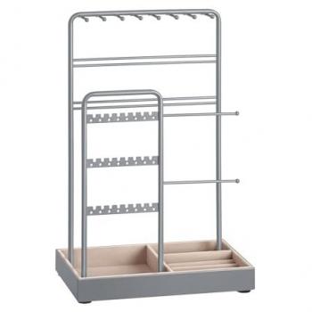 Elegant Velvet Jewelry Holder – Dove Grey