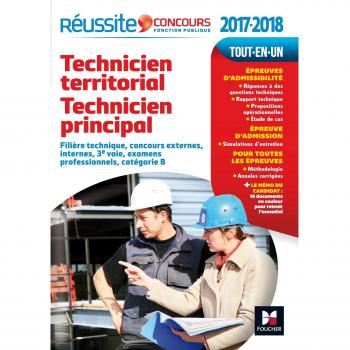 Technicien territorial, technicien principal : Filière technique, concours externes, internes, 3e voie, examens professionnels, catégorie B