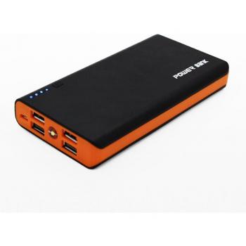 DIY Power Bank Shell with LED Flashlight 4 USB Ports 5V 2A