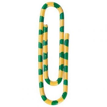 Alco 28mm Briefklammern Zebra gelb-grün VE=300 Stück