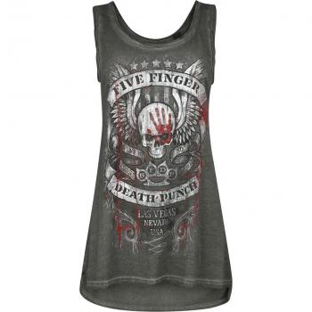 Five Finger Death Punch Grey No Regrets Top for Women (S-4XL)