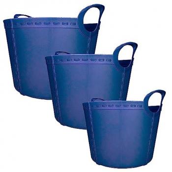 Set de Cubos de Almacenamiento 40L, 25L y 15L Violeta Claro