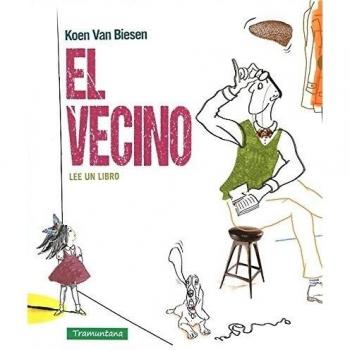 El vecino lee un libro