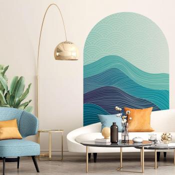 Fresque géante intissée “Arches de l’Océan” – Pré‑collé 85×60 cm
