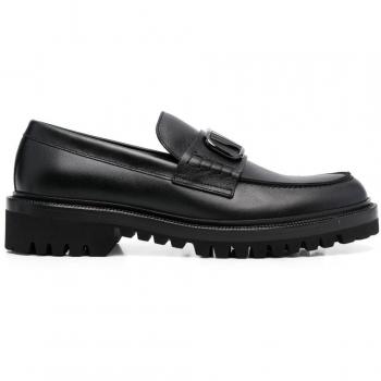 Valentino Garavani Men's Classic Black Loafers | Size 40