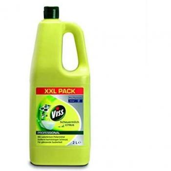 Viss Professional Scheuermilch mit Zitrusduft für Badezimmer und Küche, 2 Liter