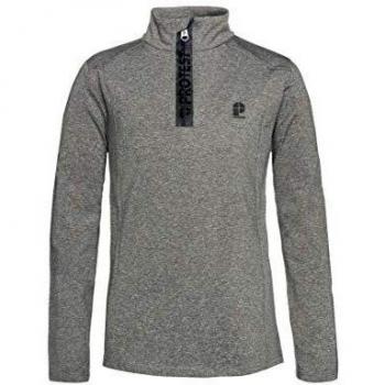 Men’s ¼‑Zip Ski Sweattop “Protest Boys” – Dark Grey